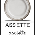 Assiette - ustensiles