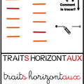 Traits horizontaux